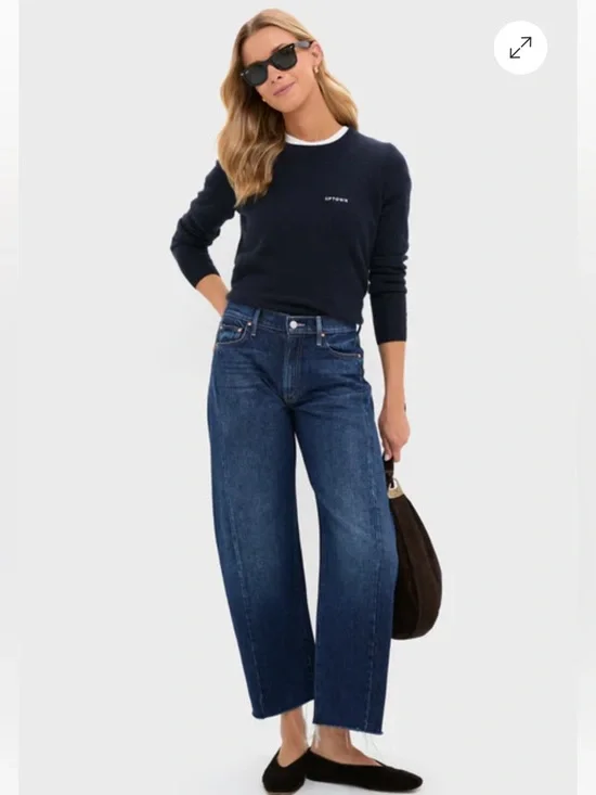 Mother Women's The Mid Rise Full Pipe Flood Fray Jean - Picture 5 of 11